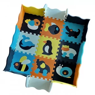 Woopie Baby Mata Piankowa Kolorowa Puzzle Kojec - Maty piankowe - miniaturka - grafika 1