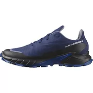 Buty trekkingowe męskie - Salomon Męskie buty trekkingowe Alphacross 5 Gore-tex, Blue Print Lapis Blue Hite, 45 1/3 EU - miniaturka - grafika 1