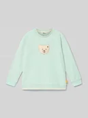 Swetry dla chłopców - Bluza dresowa z logo w kroju regular fit z przeszywanym haftem logo - miniaturka - grafika 1