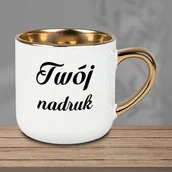 Kubki - Biały kubek Glamour z Twoim nadrukiem 400 ml - miniaturka - grafika 1