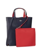 Torebki damskie - Lacoste Torebka Vertical Shopping Bag NF2991AA Granatowy - miniaturka - grafika 1