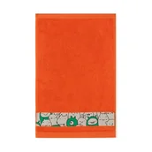 Okrycia kąpielowe dla dzieci - Ręcznik 70x130 Slames zwierzątka Oranż-K17-5195 pomarańczowy frotte bawełniany dziecięcy - miniaturka - grafika 1
