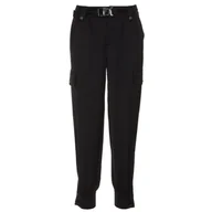 Spodnie damskie - Spodnie damskie Guess Emi czarne cargo-S - miniaturka - grafika 1