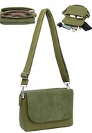 Torebki damskie - Torebka Torba Damska Listonoszka LUIGISANTO Pasek HS6812 Green - miniaturka - grafika 1