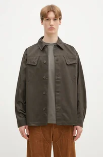 adidas Originals koszula bawełniana Premium Essentials Shirt męska kolor zielony regular z kołnierzykiem klasycznym JD3343 - Koszule męskie - miniaturka - grafika 1