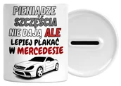 Skarbonki - SKARBONKA Z IMIENIEM ZBIERAM NA AUTO MERCEDES - miniaturka - grafika 1