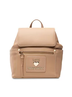 Love Moschino Plecak JC4044PP1ELI0107 Beżowy - Plecaki - miniaturka - grafika 1