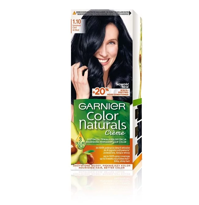 Garnier Color Naturals farba 1.10 Granatowa Czerń