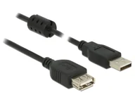 Kable komputerowe i do monitorów - DeLOCK 0.5m, 2xUSB 2.0-A kabel USB 0,5 m USB 2.0 USB A Czarny 84882 - miniaturka - grafika 1