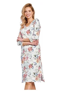 Koszula nocna Louisa w kolorowe kwiaty XL - Bielizna nocna - miniaturka - grafika 1