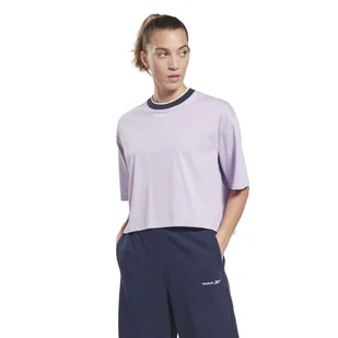 Damska Koszulka z krótkim rękawem REEBOK RIE TEE HT6262 – Fioletowy - Koszulki i topy damskie - miniaturka - grafika 1