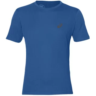 Koszulki męskie - ASICS Silver SS Top 2011A006-400  męski t-shirt niebieski - grafika 1