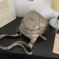 Torebki damskie - TEMU Damska Torba na Ramię w Kratę - Lekki Wzór Rombów, Materiał PU z Podszewką z Poliestru, Zamknięcie na Zamek, Niezbędna dla Modnej, Swobodnej - miniaturka - grafika 1