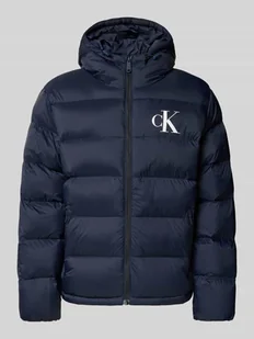 Kurtka pikowana o kroju regular fit z nadrukiem logo model ‘Monogram’ - Kurtki męskie - miniaturka - grafika 1