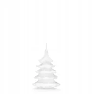 Świece - Świeca CHOINKA 10 cm kolor BIAŁY - miniaturka - grafika 1