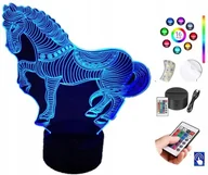 Lampy stojące - Lampka Nocna Koń Jeździectwo Konne RGB LED PLEXIDO - miniaturka - grafika 1