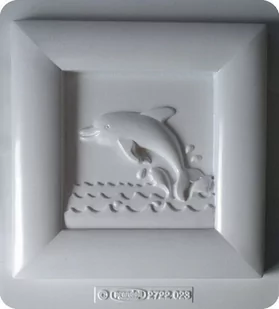 Forma do odlewów gipsu, delfin, 1 element - Akcesoria rzeźbiarskie - miniaturka - grafika 1