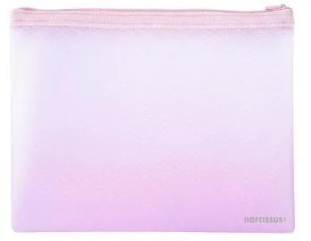 Torebka na zamek mesh Maxi EVA A4 różowa Narcissus