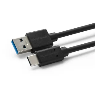 Kabel USB MicroConnect USB-A - USB-C 0.5 m Czarny (USB3.2CA05) - Kable USB - miniaturka - grafika 1