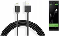 Kable USB - Kabel Usb Lightning 2m Czarny T-phox Nets 2,4A - miniaturka - grafika 1