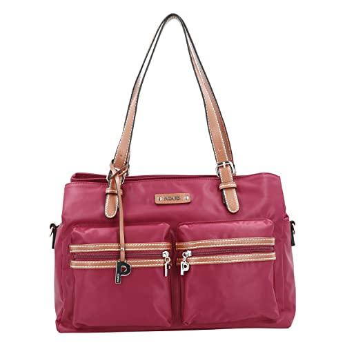 Picard Sonja damska torba na zakupy z nylonu, średnia, z zamkiem błyskawicznym, na co dzień, na wyjścia, Fuchsia, Rozmiar uniwersalny, Shopper