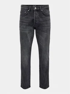 Only & Sons Jeansy Yoke 22027850 Czarny Tapered Fit - Spodnie męskie - miniaturka - grafika 1