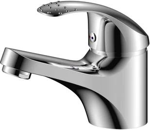 Washbasin mixer AQUALINE SHARK 18 VOL, short spout - Baterie umywalkowe - miniaturka - grafika 1