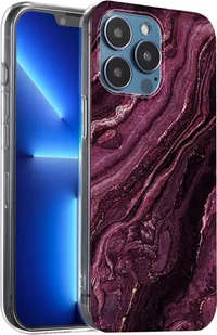Etui na telefon komórkowy Apple iPhone 11 Pro Protective Cover Marble Motif Silicone Slim Cover - Etui i futerały do telefonów - miniaturka - grafika 1