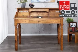 Invicta Interior Sekretarzyk biurko makassar 115cm sheesham 17293 - Konsole i sekretarzyki - miniaturka - grafika 1