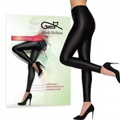 Legginsy - ﻿GATTA BLACK BRILLANT legginsy błyszczące kryjące WYSOKI STAN - XL/5 - miniaturka - grafika 1