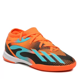 Buty dla chłopców - Buty adidas X Speedportal Messi.3 Indoor Boots GZ5143 Pomarańczowy - grafika 1