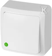 Wyłączniki światła i elektryczne - EPN Przycisk światło BERG Biały 3713-00 - miniaturka - grafika 1