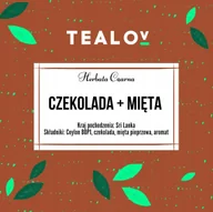 Herbata - Herbata TEALOV czarna CZEKOLADA Z MIĘTĄ 50g - miniaturka - grafika 1
