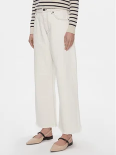 Tommy Hilfiger Jeansy WW0WW40643 Écru Slouchy Fit - Spodnie damskie - miniaturka - grafika 1