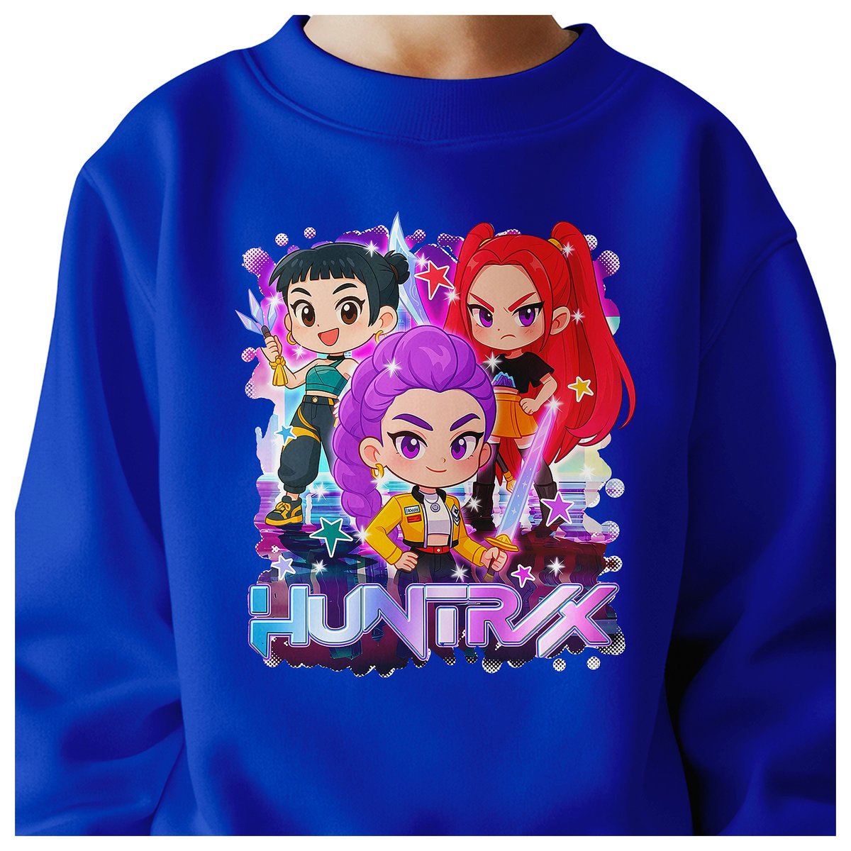 BLUZA DZIECIĘCA KPOP DEMON HUNTERS HUNTRIX 134-140 BAWEŁNIANA JAKOŚĆ
