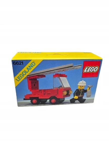 LEGO 6621 Legoland Town City Wóz strażacki strażak MISB 1984