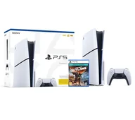 Konsole Playstation - Sony PlayStation 5 Slim D Chassis PS5 1TB z napędem + Star Wars Outlaws Edycja Specjalna - miniaturka - grafika 1