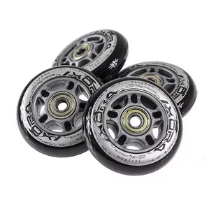 PU 84x24 82A CZARNE (4 szt.) + ABEC-9 CHROME (8 szt.) ZESTAW NILS EXTREME - Akcesoria do skatingu - miniaturka - grafika 2