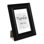 Ramki na zdjęcia - Czarna ramka na zdjęcia 18x24 cm z podpórką - miniaturka - grafika 1