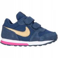Buty dla dziewczynek - Buty Dziecięce Sportowe NA RZEPY Nike MD Runner 2 807328-406 r. 25 - miniaturka - grafika 1