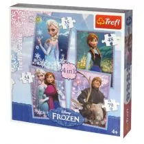 Puzzle 4w1 Frozen TREFL - Pozostałe książki - miniaturka - grafika 1