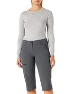 Spodnie damskie - Schöffel Caracas2 damskie spodnie trekkingowe z elastycznego materiału, wszechstronne spodnie outdoorowe z optymalnym dopasowaniem i praktycznymi kieszeniami, szare (szare), 48 12407 - miniaturka - grafika 1