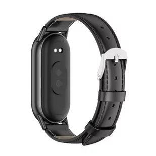 Pasek Leatherfit do Xiaomi Smart Band 8 / 8 NFC Black - Akcesoria do smartwatchy - miniaturka - grafika 2