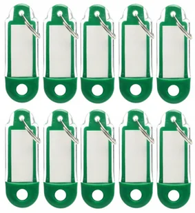 ZAWIESZKI BRELOCZKI IDENTYFIKATORY DO KLUCZY 10szt - Identyfikatory - miniaturka - grafika 1