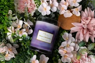 Świece - Świeca zapachowa Fluffy Candle MANGO & MANDARINE, sojowa, marmurkowa, 100% ECO - miniaturka - grafika 1