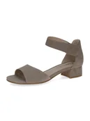 Sandały damskie - Caprice Skórzane sandały w kolorze brązowym - miniaturka - grafika 1