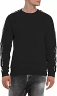 Bluzy męskie - Replay Bluza męska M6252A, 098 czarna, L, 098 BLACK, L - miniaturka - grafika 1