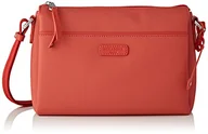 Torebki damskie - Hexagona Damska Synthétique Paris Serena Collection-Koralle-in Syntetyczny Torebka damska Mała torebka na ramię, L: 26 x wys. : 17 x P: 9,5 cm, pomarańczowa - Corail - L : 26 x h : 17 x P : 9,5 cm - miniaturka - grafika 1