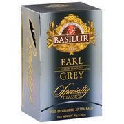 Herbata - BASILUR Earl Grey- Czarna herbata cejlońska z olejkiem bergamotowym w saszetkach, 25x2g x1 - miniaturka - grafika 1