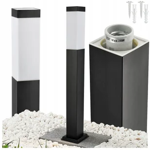 Lampa Ogrodowa Stojąca Słupek Ogrodowy LED 60cm E27 Ozdobny Wysoka Jakość - Lampy ogrodowe - miniaturka - grafika 1